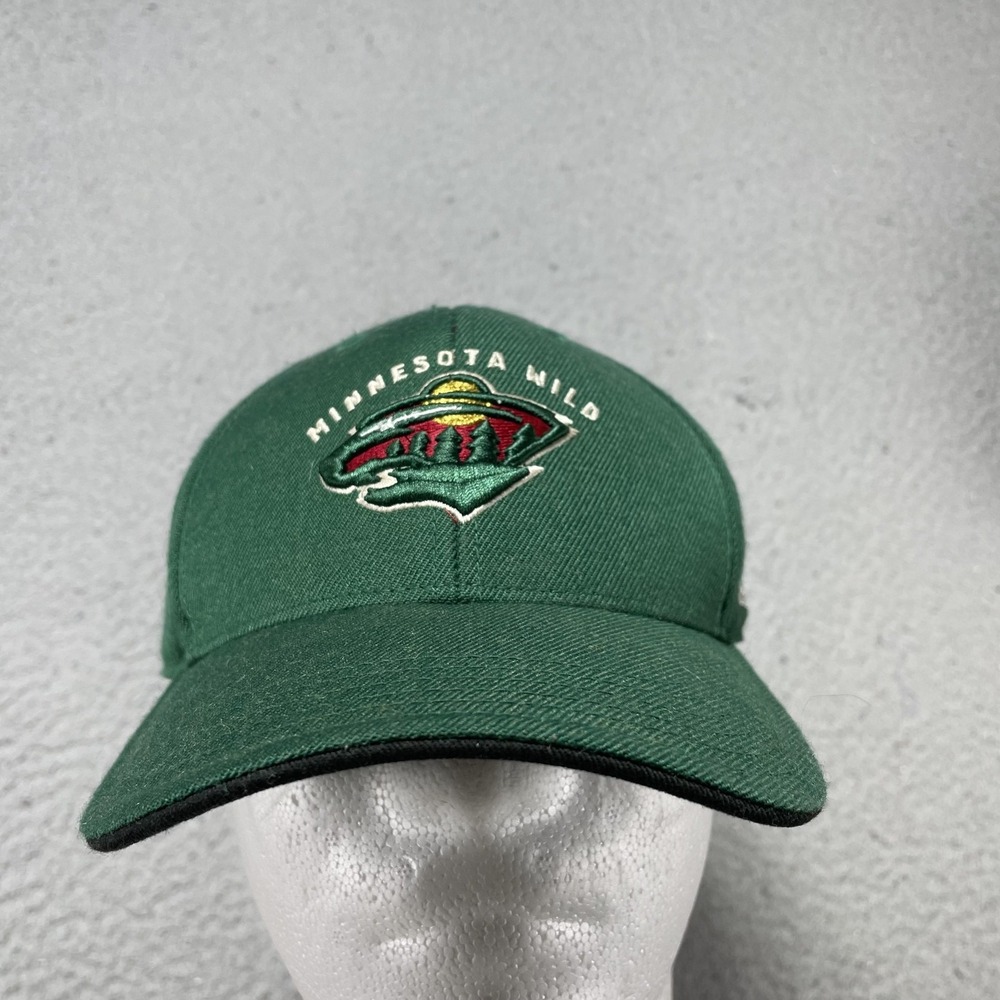 Minnesota Wild Hat Cap Strap Back Boys One‎ Size Green NHL Hockey Youth Reebok